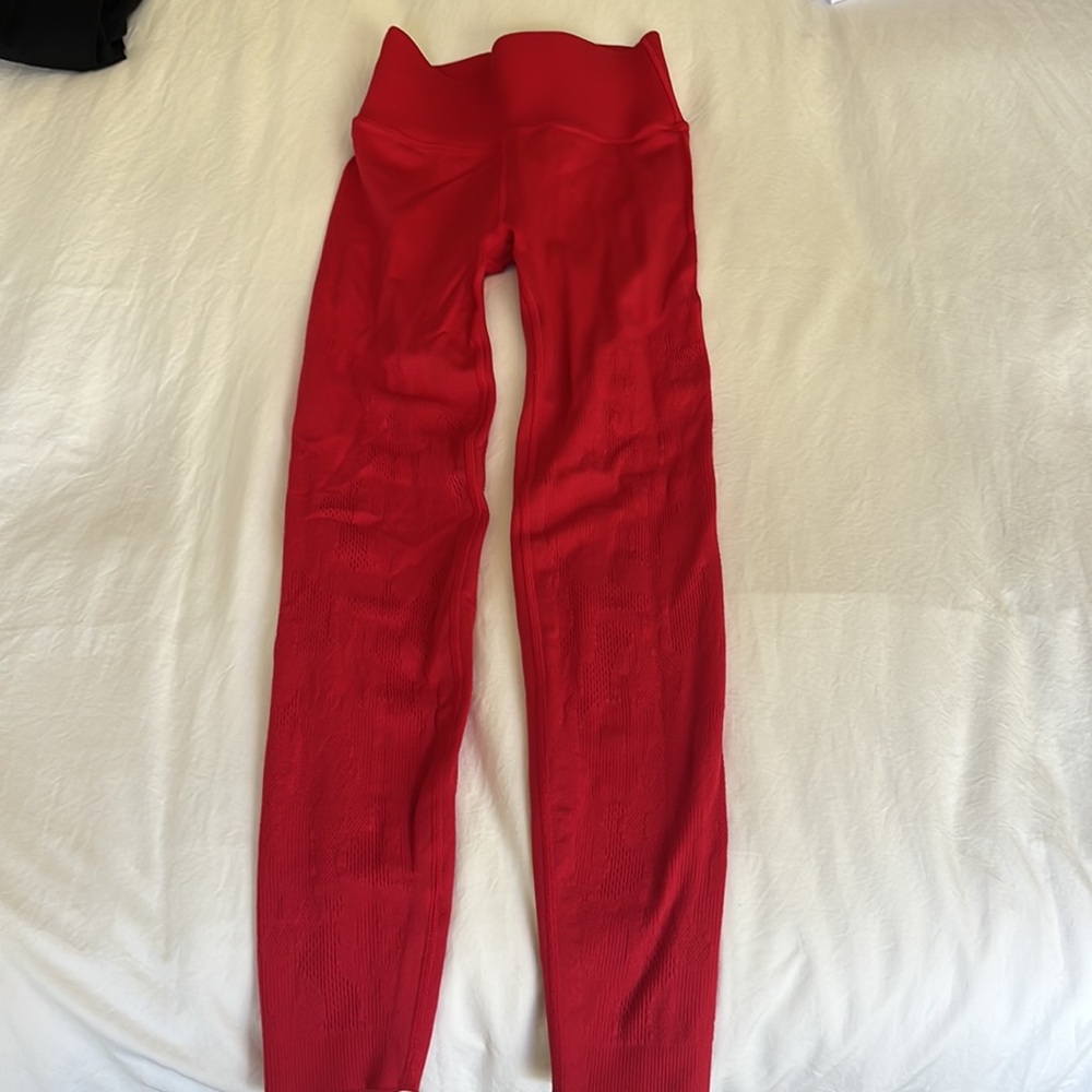 Fabletics Matching Red 2 Piece Set- Mesh Workout … - image 2